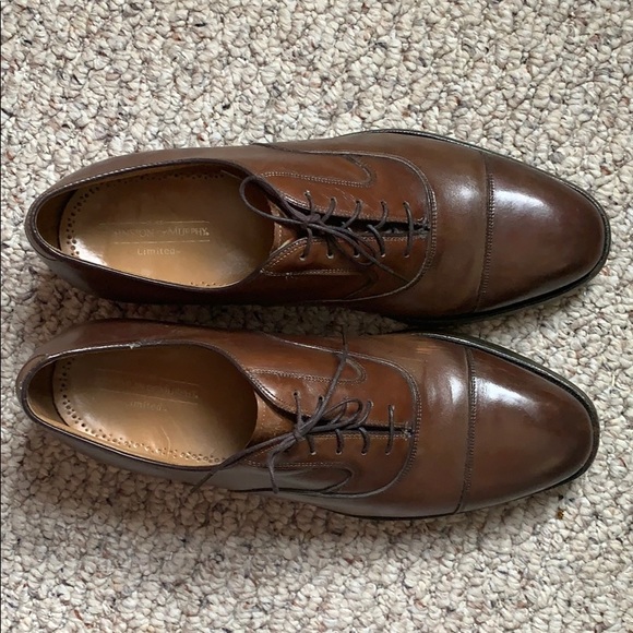 Johnston & Murphy Ltd cap toe dress shoes - Picture 4 of 8